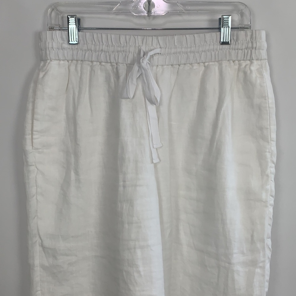 J Crew NWT white wide leg slacks - Picture 3 of 10